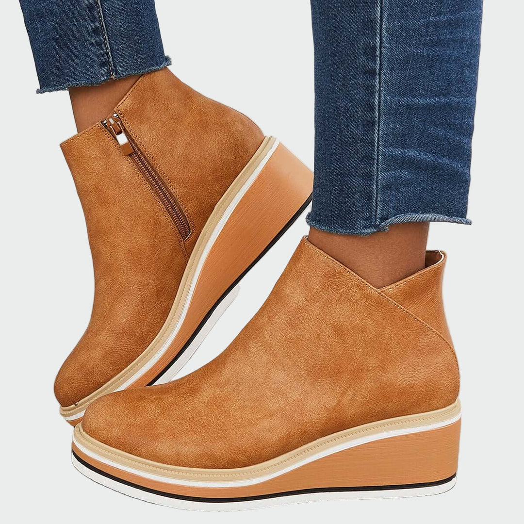 Botins de couro ortopédicos