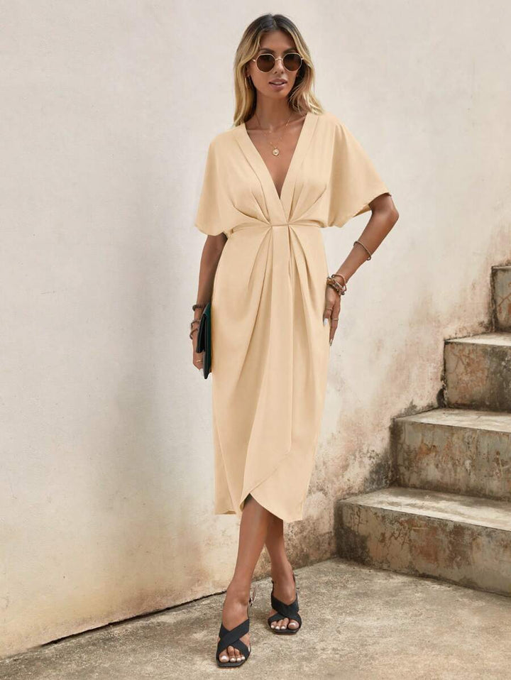 Kaye | Vestido Midi Envelope Elegante