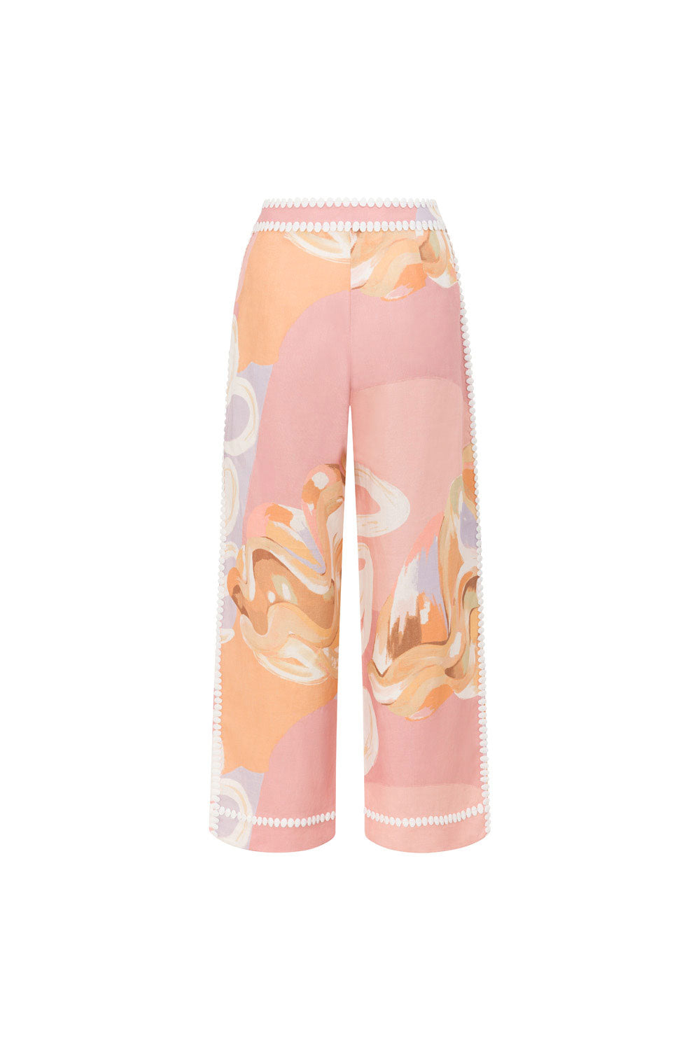 Diana| Calça de cintura alta com estampa artística