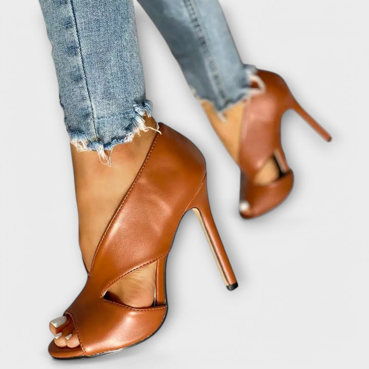 Efigenia-Sandálias ortopédicas de moda com saltos elegantes