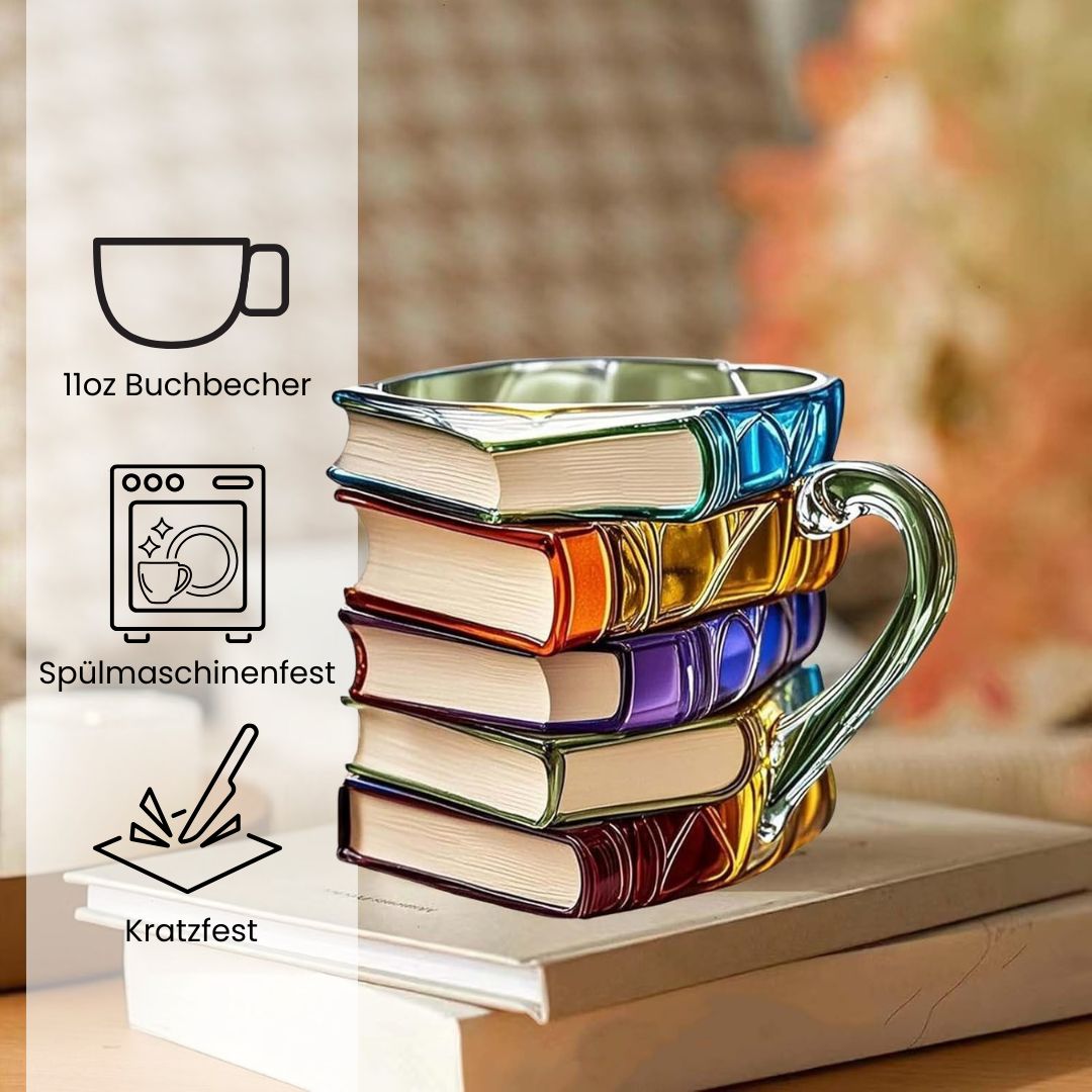 Amélie – Caneca artesanal 3D em forma de livro