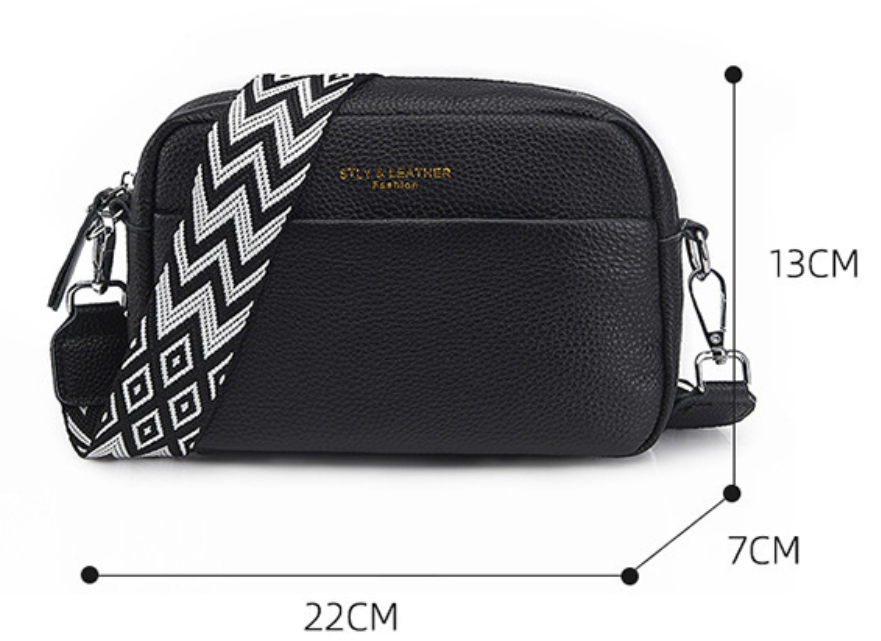 Ava | Bolsa de Ombro em Couro de Alta Qualidade Elegante