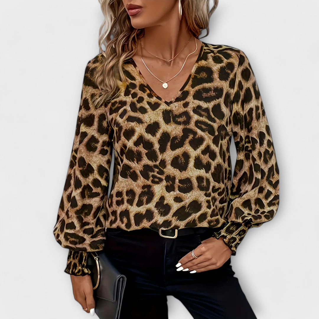 Joana | Blusa Estilosa Leopardo