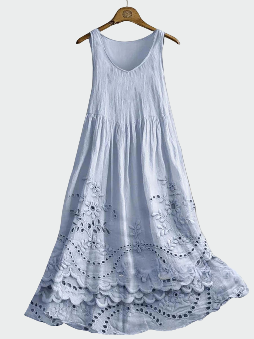 Vestido com Renda Inglesa