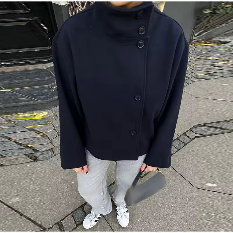 Elise | Casaco Curto Luxuoso de Duplo Abotoamento