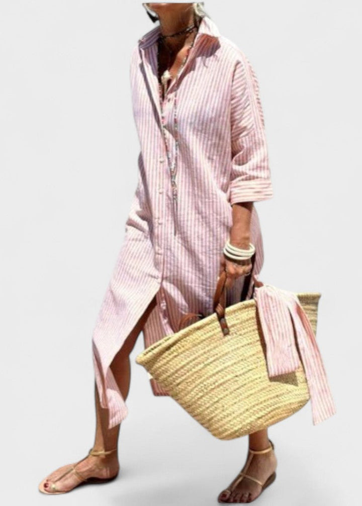 Veronica™ – Camisa Clássica Listrada