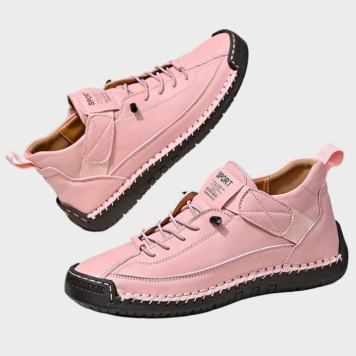 Botas de couro ortopédicas de cano curto