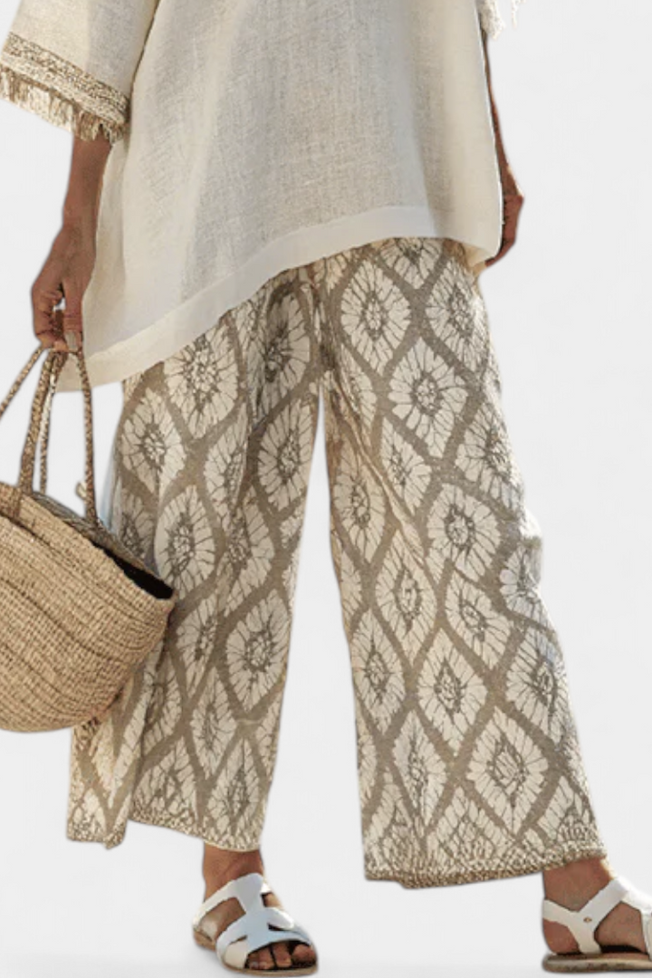 Eduarda | Conjunto Boho Chic Elegante Com Blusa Longa