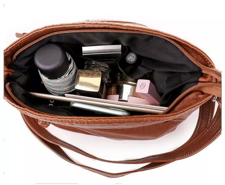 Freya | Bolsa de Ombro em Couro Legítimo com Conforto