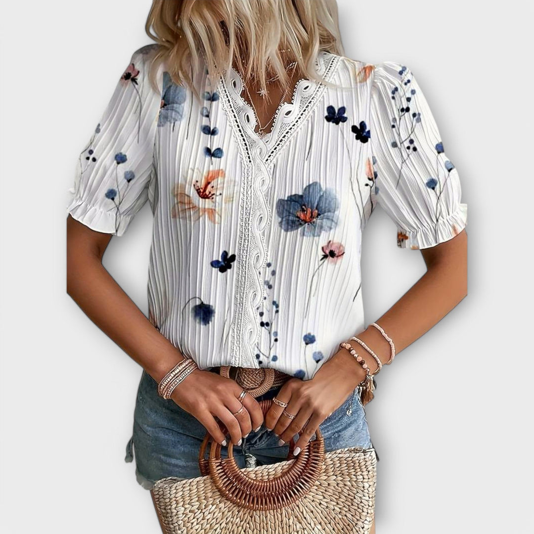 Emily - Blusa com decote em V