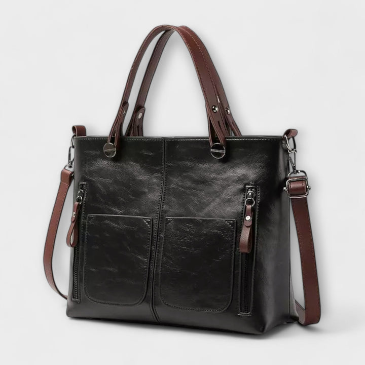 Maria. - Bolsa de couro elegante