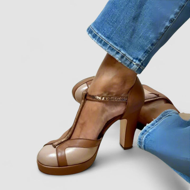 Criselmara™ | Sandálias de salto alto elegantes e confortáveis