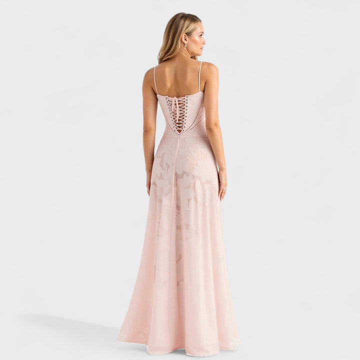 Verona - Vestido maxi em renda floral