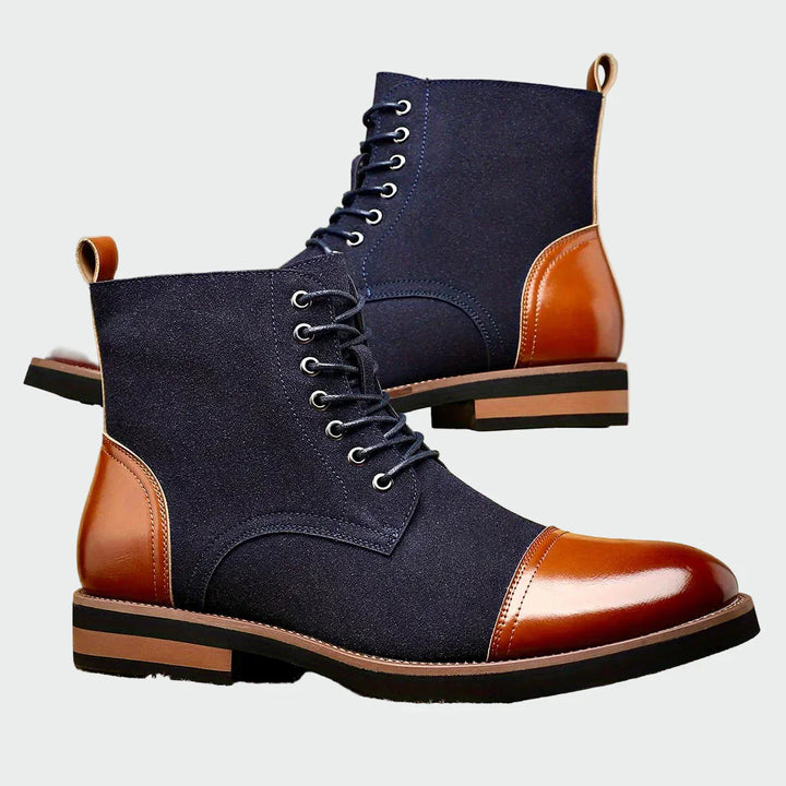 Botins de couro Oxford