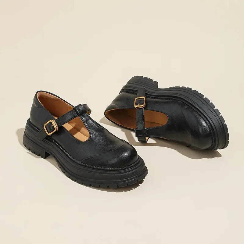 Mary Janes - Sapato Elegante em Couro
