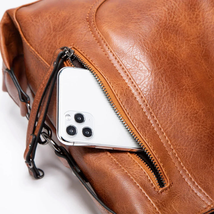 Nora | Bolsa De Couro Prática E Espaçosa Para Todo Dia