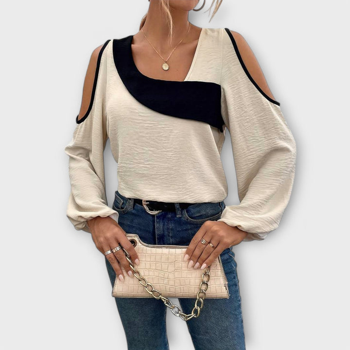 Scarlett - Blusa com decote quadrado