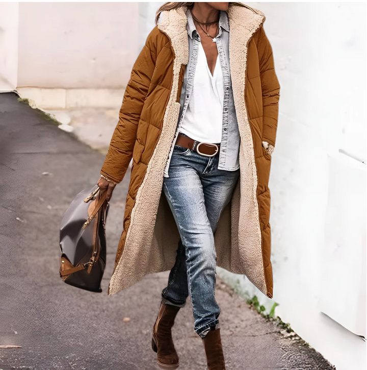 Tânia - Casaco Quente Dupla Face