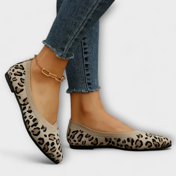 Paula-Sabrinas de renda com estampado de leopardo