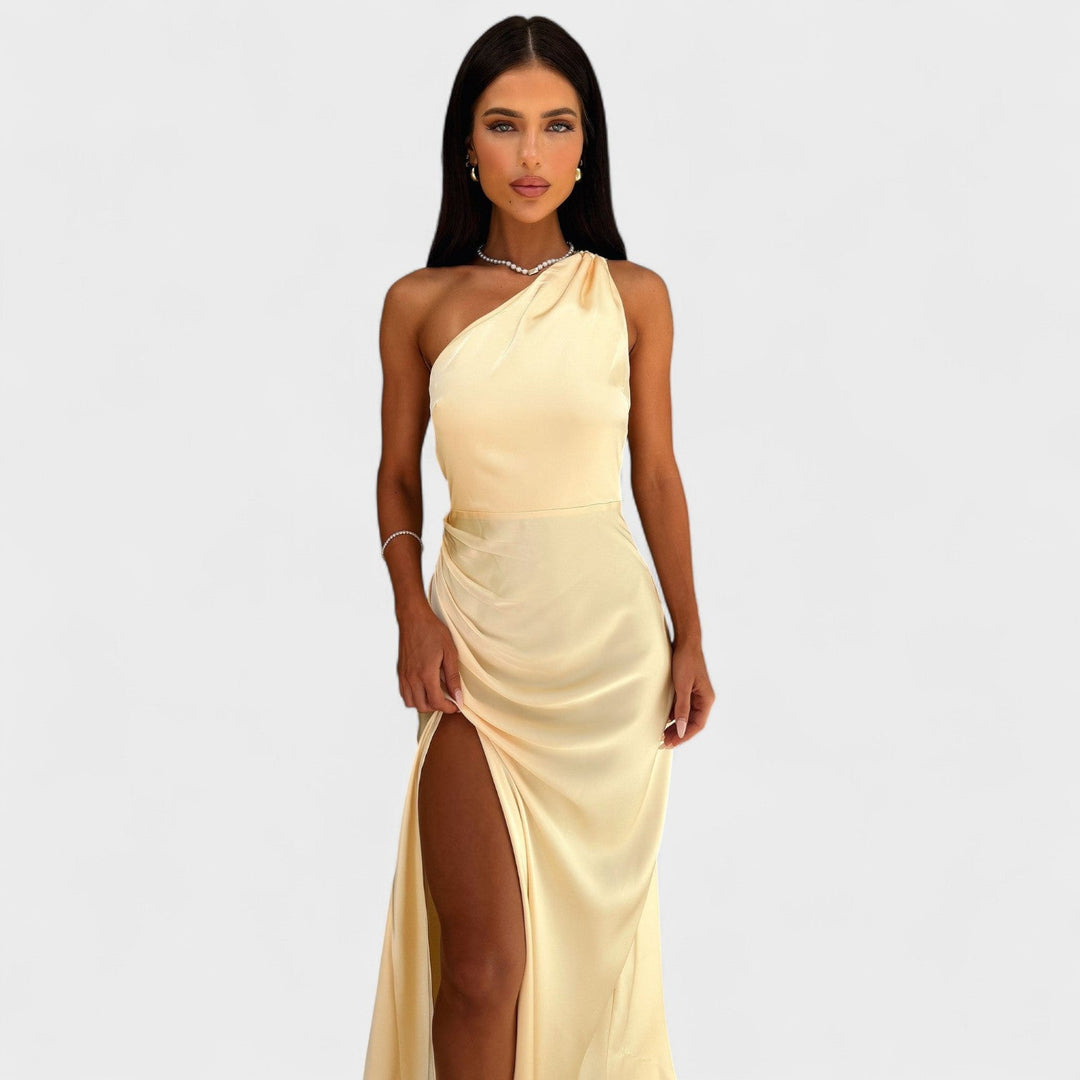 Aurelia - Vestido comprido de cetim