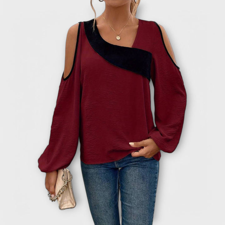 Scarlett - Blusa com decote quadrado