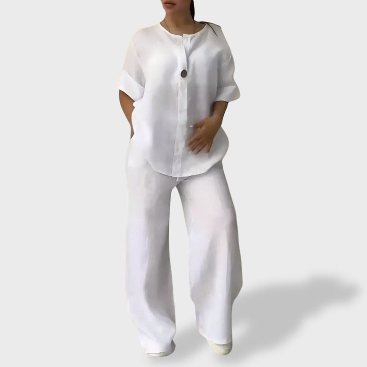 Letícia™ | Conjunto Leve de Linho para o Verão