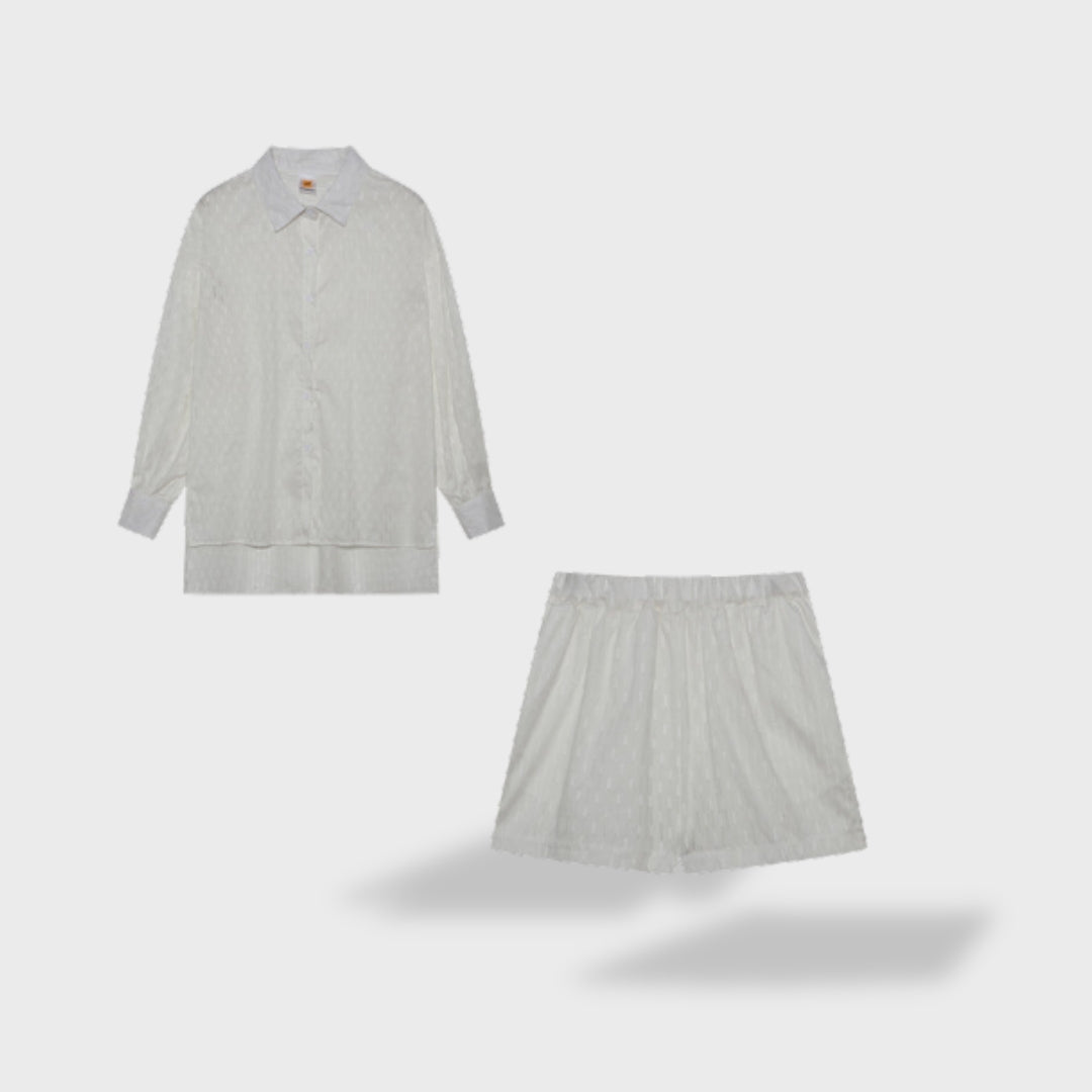 Maud | Conjunto de camisa e shorts de linho chique