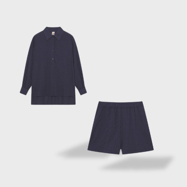 Maud | Conjunto de camisa e shorts de linho chique