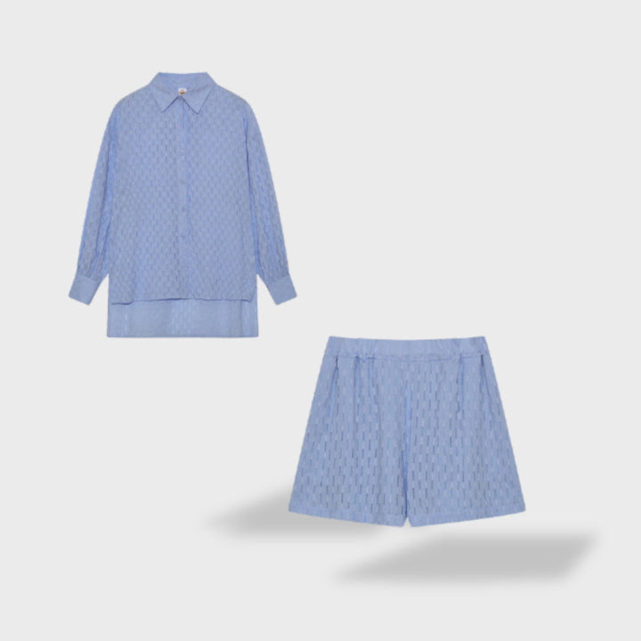 Maud | Conjunto de camisa e shorts de linho chique