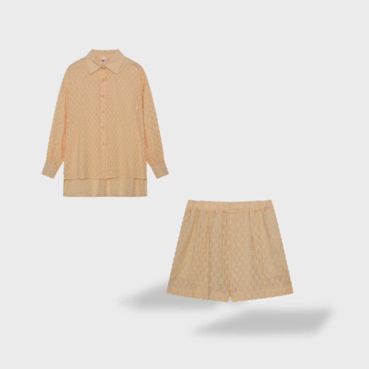 Maud | Conjunto de camisa e shorts de linho chique