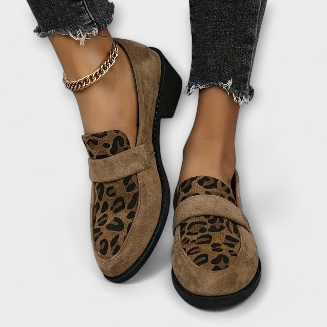 Karla – Sapatos de senhora elegantes com padrão de leopardo
