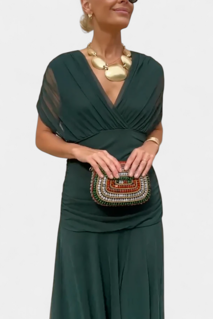 Luana® | Vestido elegante com decote em V