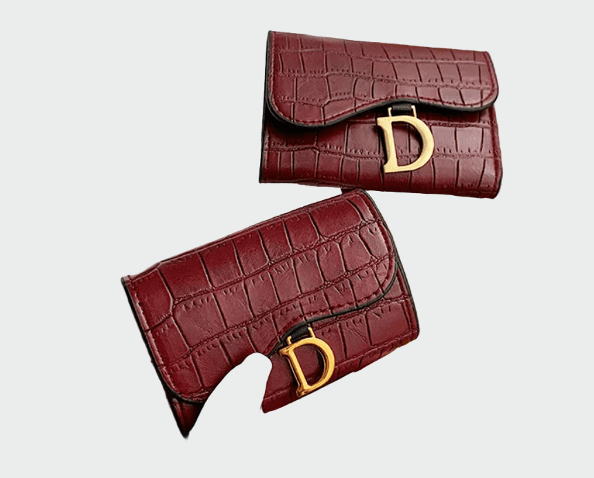 Carteira de couro de luxo